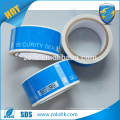 Custom self adhesive security tape, tamper evident security void tape with perforation line and serial number